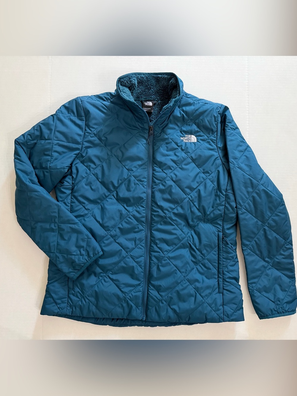 The North Face women’s Teal Quilted Insulated Jacket NWOT Large